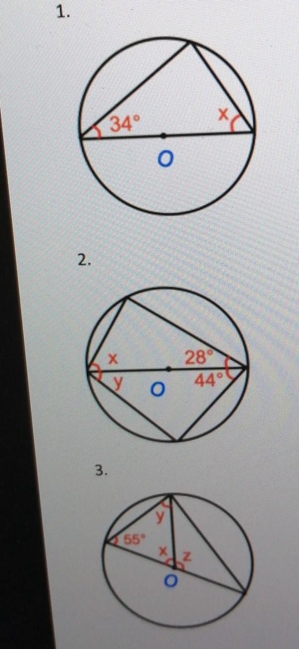 Angle in semi circle is 90 ​-example-1