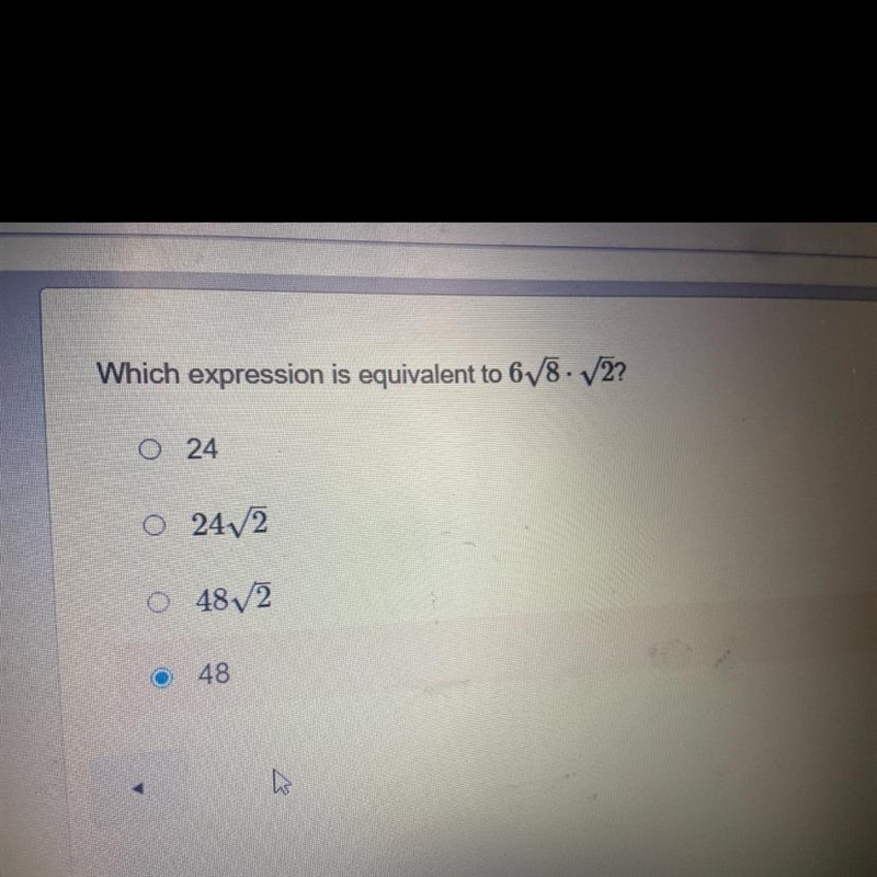 Which expression is equivalent to ....-example-1