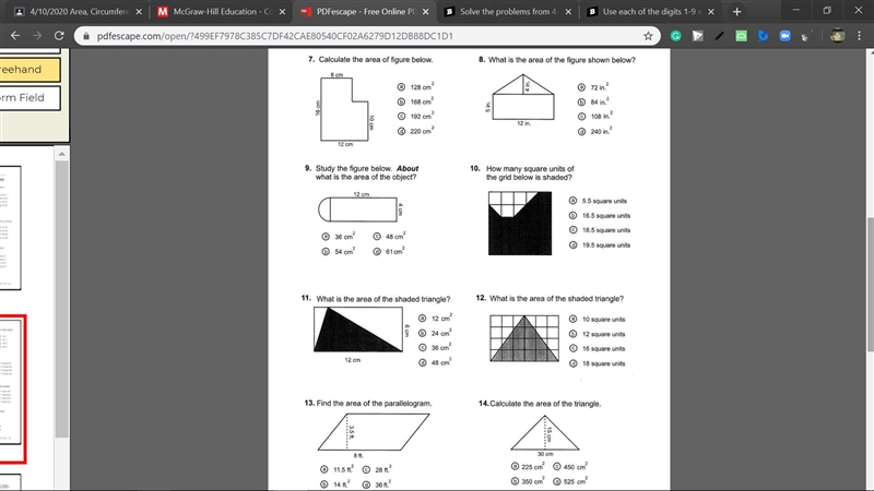 Solve all the problems below-example-1