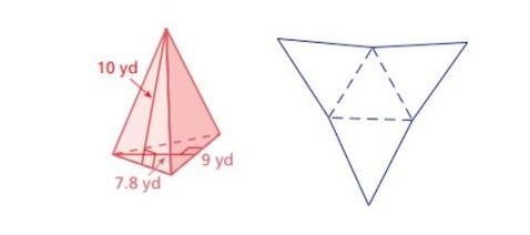 Use the net as an aid to compute the surface area (rounded to the nearest integer-example-1