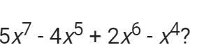 PLEASE HELP! What is the degree of this equation?-example-1