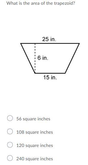 What is the area of the trapeziod?-example-1