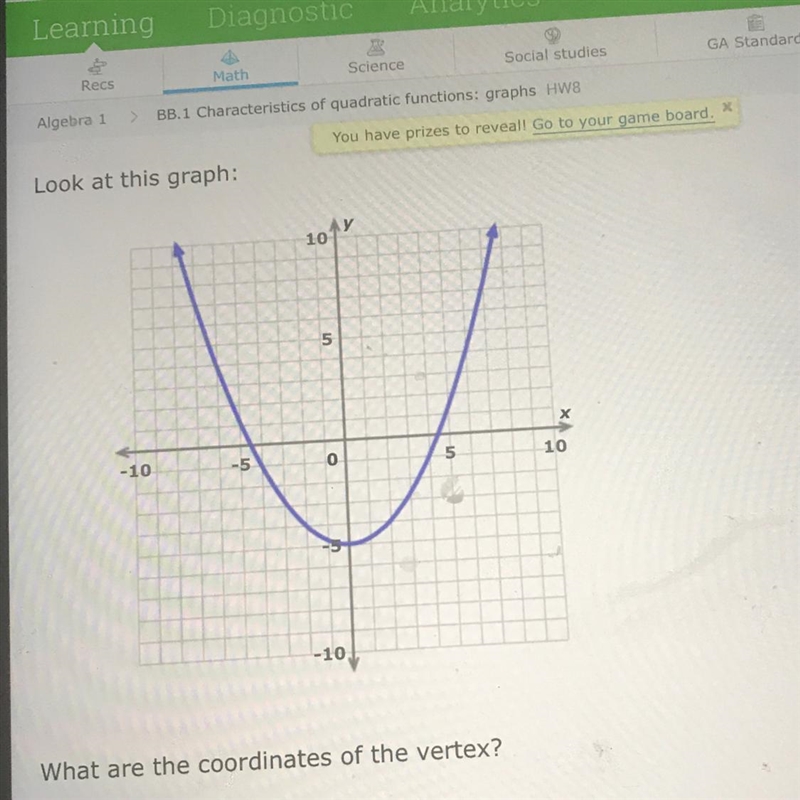 What are the coordinates of the vertex?-example-1