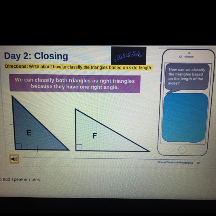 How can we classify the triangles based on the length of the sides?-example-1