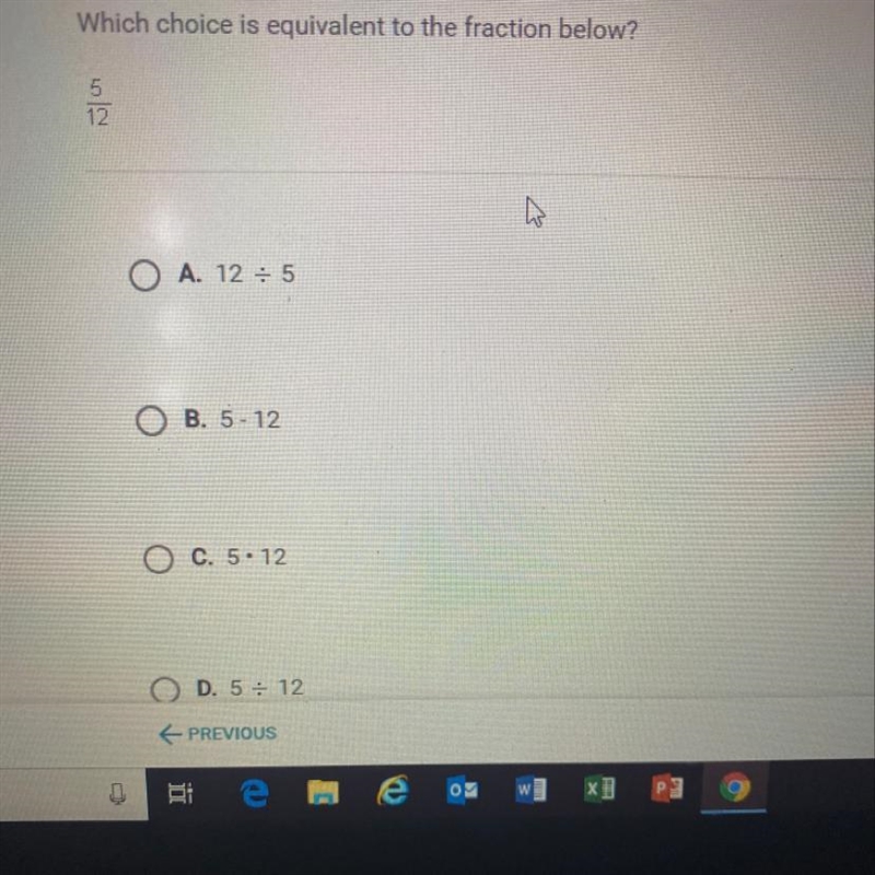 Which choice is equivalent to the fraction below-example-1