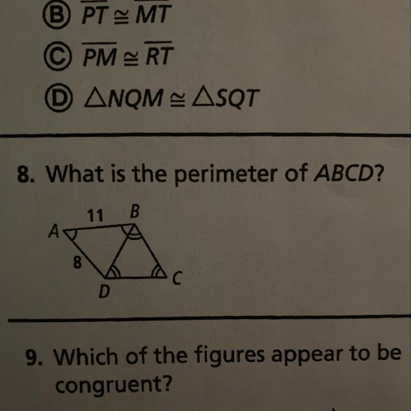 8. What is the perimeter of ABCD?-example-1