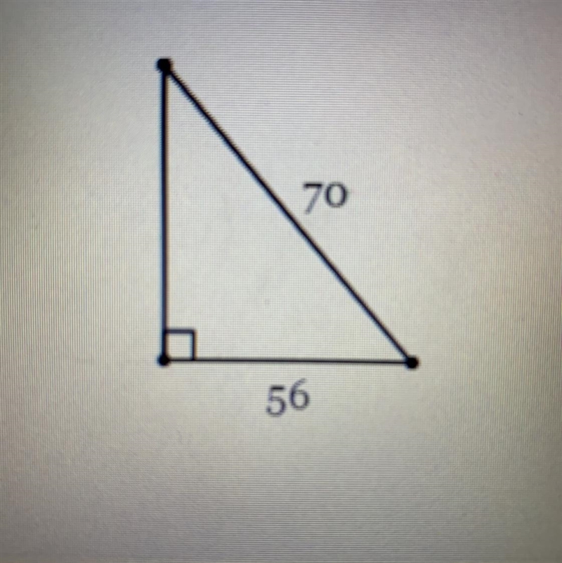 PLEASE HELP Find the exact length of the third side-example-1