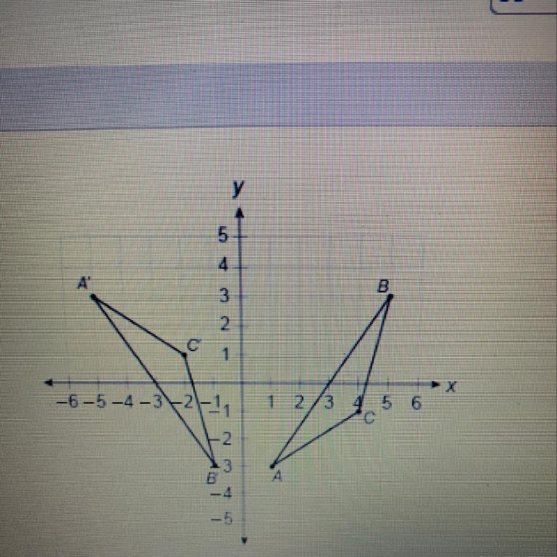 Which statement explains why ABC is congruent to A A'B'C' ?-example-1