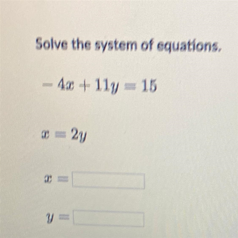 Solve the system of equations.-example-1