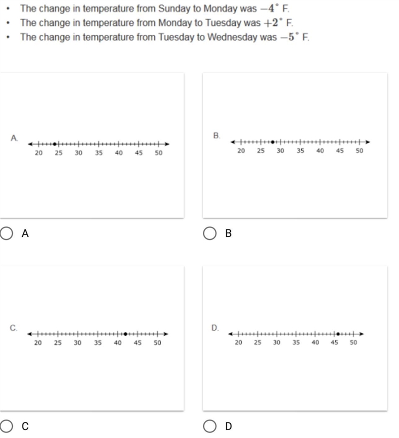 At 8am Sunday morning, the temperature was 35 degrees Fahrenheit. A student recorded-example-1