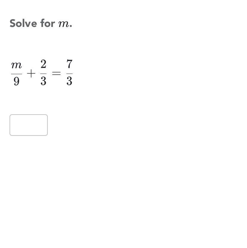 Solve for the m in the equation-example-1