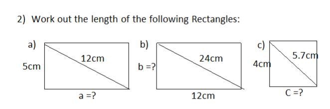 Work out the length of the following rectangles-example-1