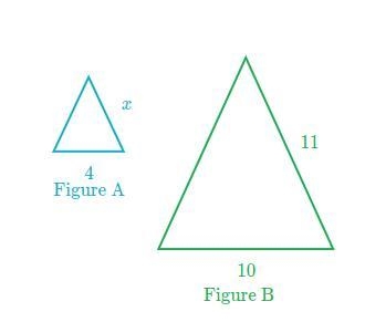 Figure A is a scale image of Figure B. What is the value of x?-example-1