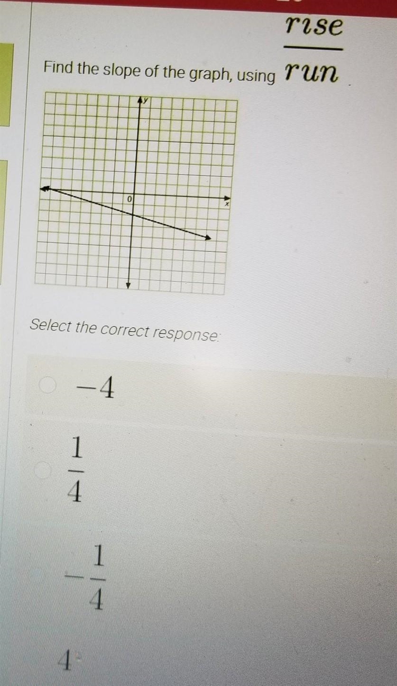 Find the slope of the gragh, using rise/run (HELP)​-example-1