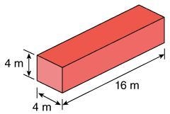 What is the volume of the rectangular prism? 128 m 3 288 m 3 64 m 3 256 m 3-example-1