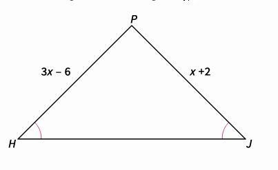 Look at the figure. Find the length of JP. A.) 8 B.) 2 C.) 4 D.) 6-example-1