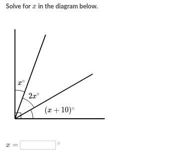 Solve the x in the diagram below, please.-example-1