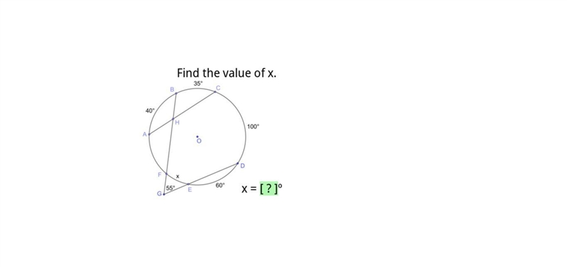 Find the value of x-example-1