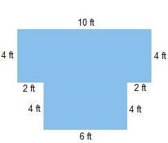 The perimeter of the shape is ______ feet.-example-1