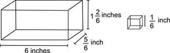 The figure below shows a rectangular prism and a cube: How many such cubes are required-example-1