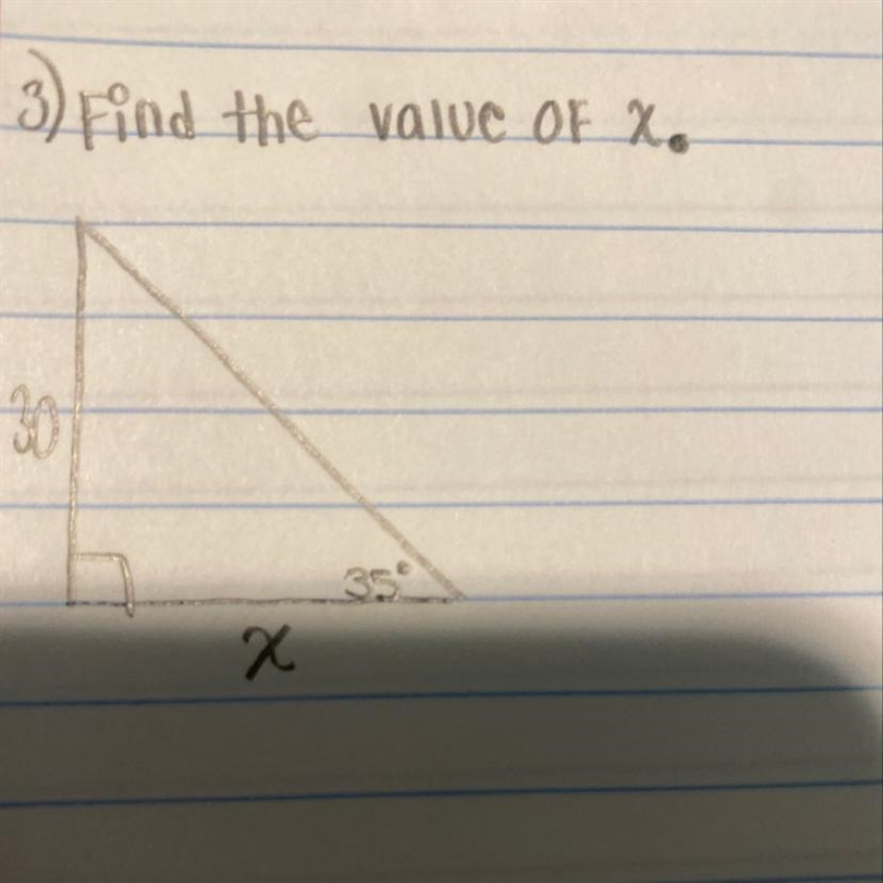 3) Find the value of X-example-1