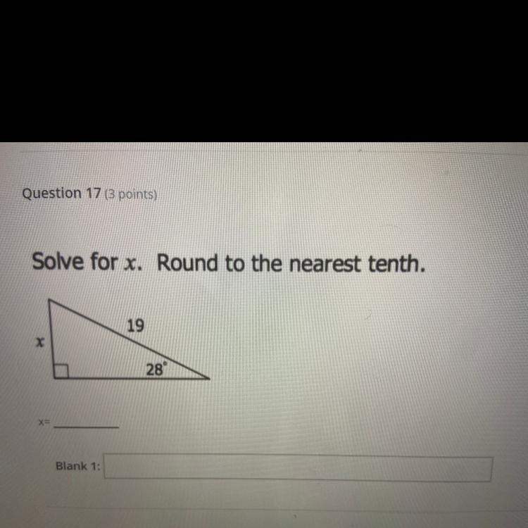 What is x rounded to the nearest tenth please help-example-1