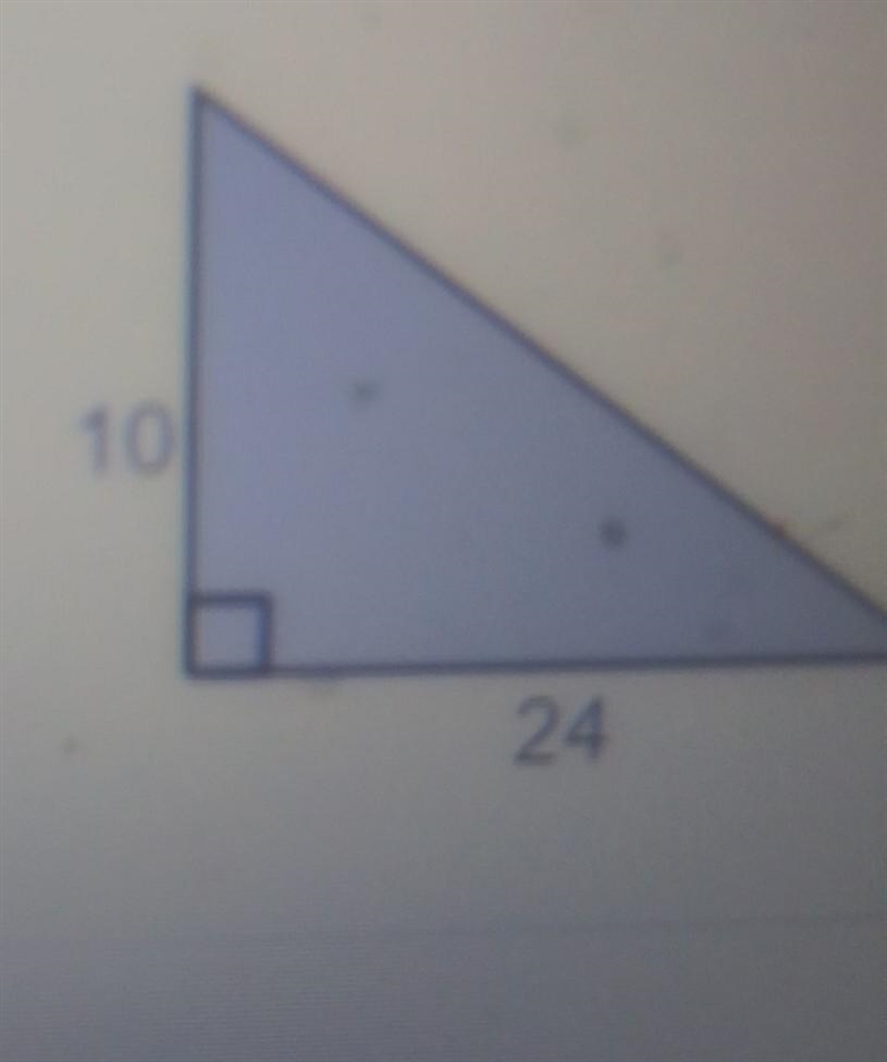 Use the Pythagorean theorem to find the unknown side of the right triangle​-example-1