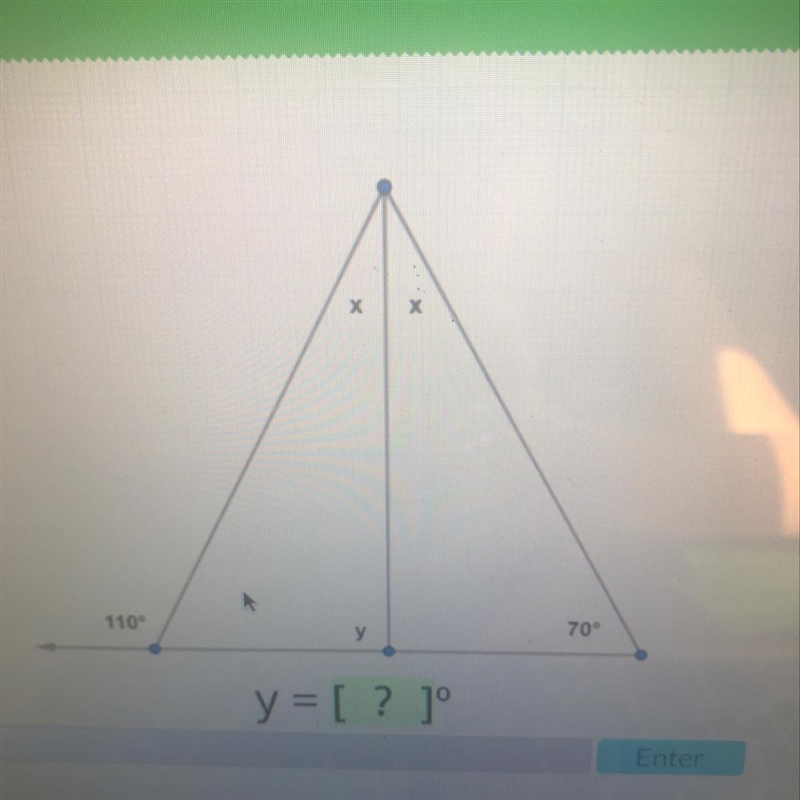 110- у 70- y = [ ? ]°-example-1