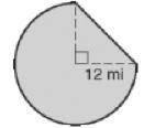 Find the area. a) 411.3 mi² b) 407 mi² c) 452.16 mi² d) 357.3 mi²-example-1