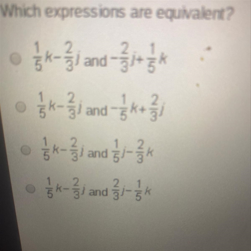 Expressions are equivalent???-example-1