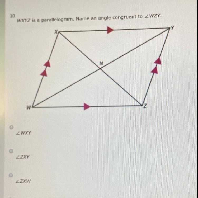 Name an angle congruent to-example-1