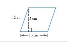 Find the area of the parallelogram.-example-1