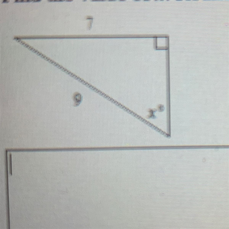 PLEASE ANSWER FAST! 17. Find the value of x. Round to the nearest degree.-example-1