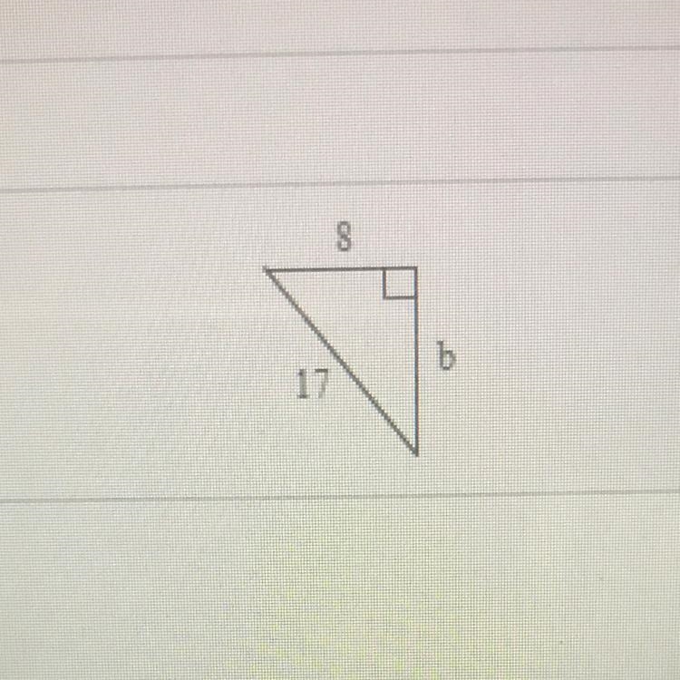 Find the length of the third side of the right triangle-example-1