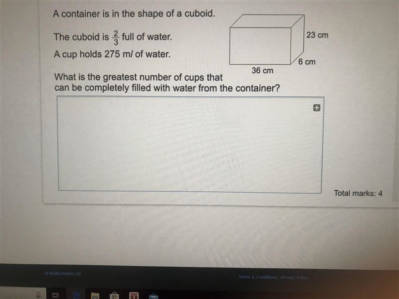 What is the greatest number of cups that can be completely filled with water from-example-1