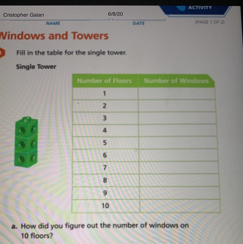 How did you figure out the number of windows on 10 floors?-example-1