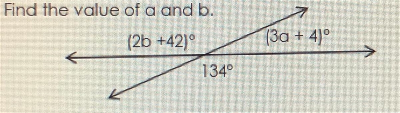 Find the value of a and b.-example-1