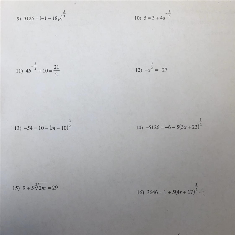 Solve each equation. Literally solve how ever many of these problems you want. I just-example-1