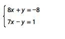 Solve the system of linear equations by adding or subtracting.-example-1