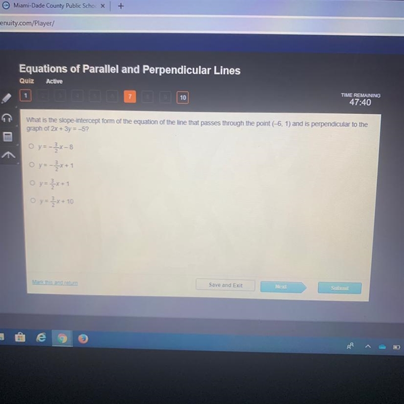 what is the slope interceptor the equation of the line that passes through the point-example-1