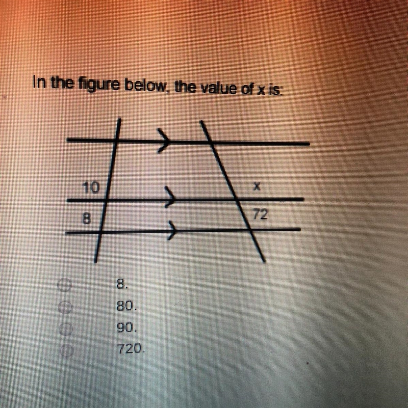 What is the value of x ?-example-1