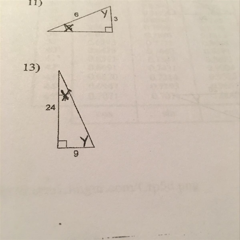 #11 and #13 geometry help please help need work shown as well !!-example-1