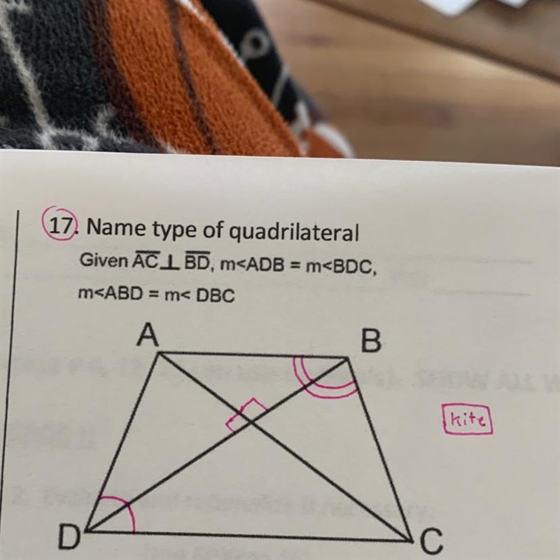 Is the shape in the photo an example of a kite?-example-1