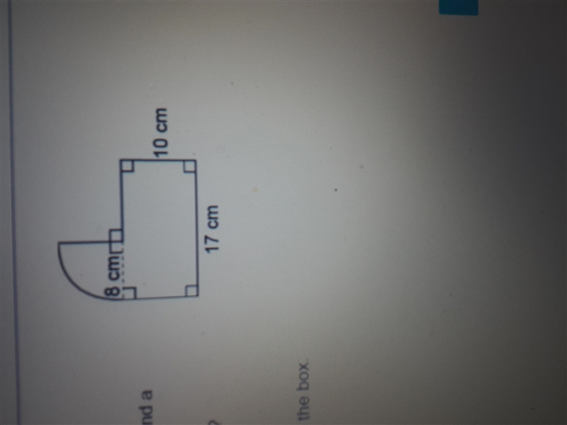 This figure consists of a rectangle and a quarter circle. What is the perimeter of-example-1