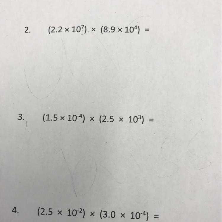 How to write (1.5 x 10^-4) x (2.5 x 10^3) in scientific notation-example-1