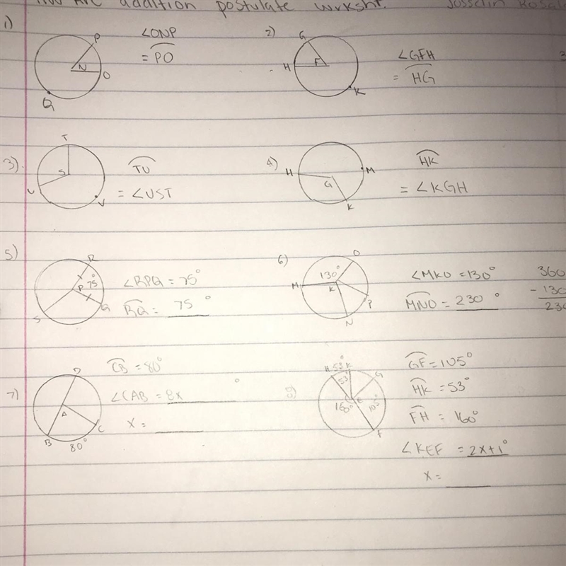 Anyone knows how to find x for number #7 & #8 ?-example-1