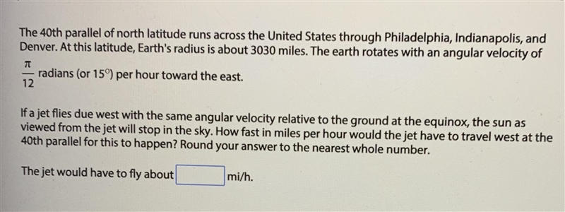 The 40th parallel of north latitude runs across the United States through Philadelphia-example-1