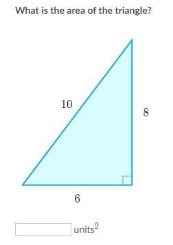 What is the area of this triangle?-example-1