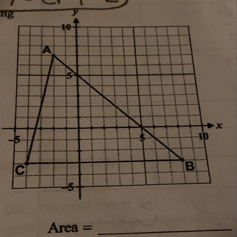 What is the base of the triangle? (:-example-1