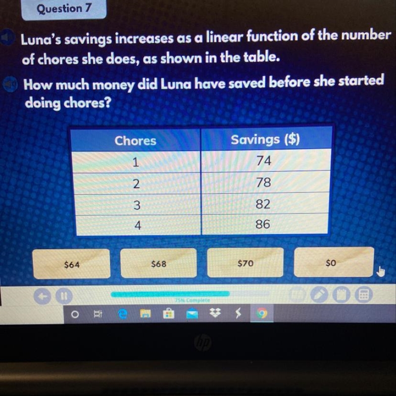 How Much Money Did Luna Have Saved Before She Started Doing Chores?-example-1